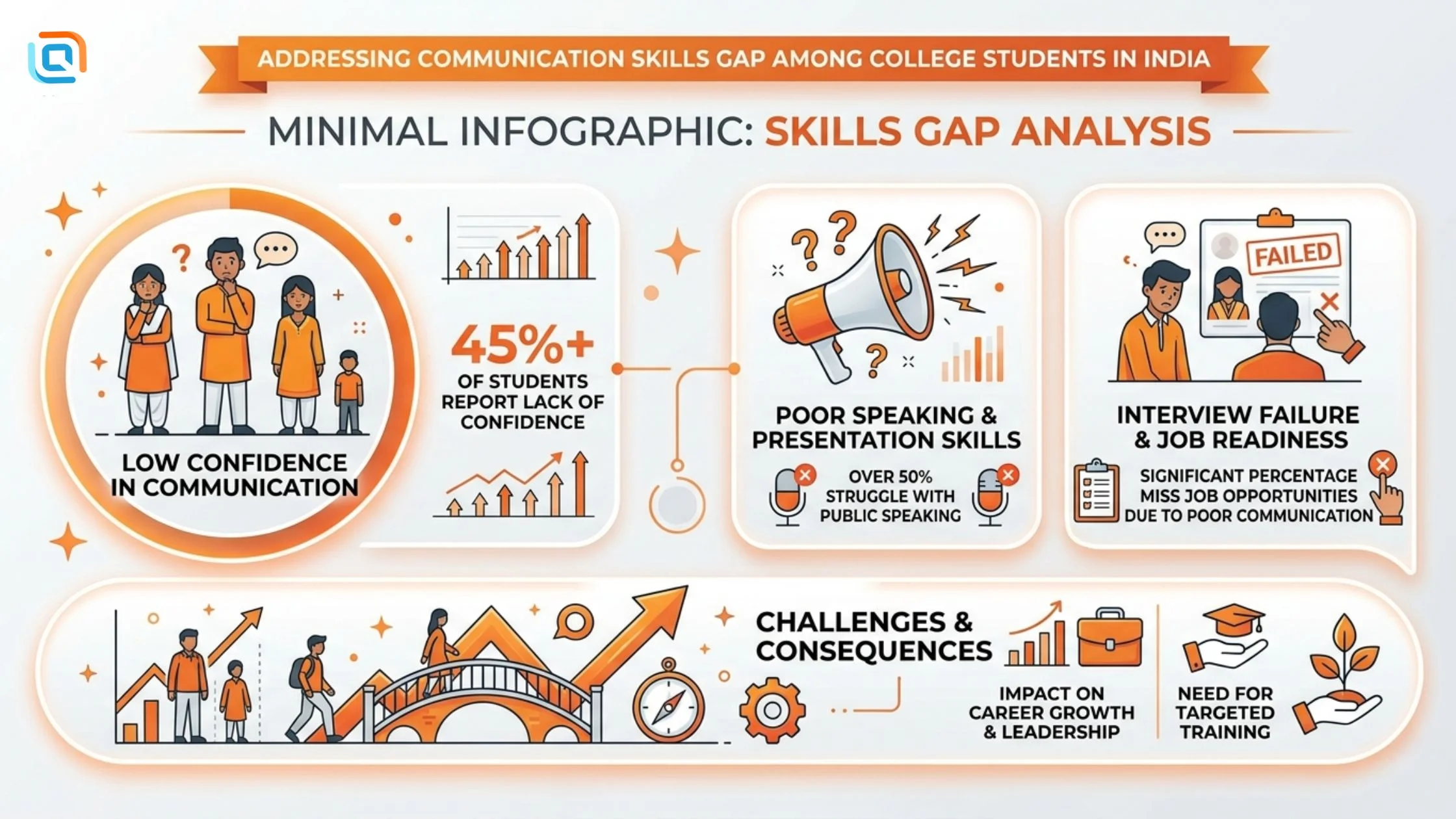 Communication skills gap among college students