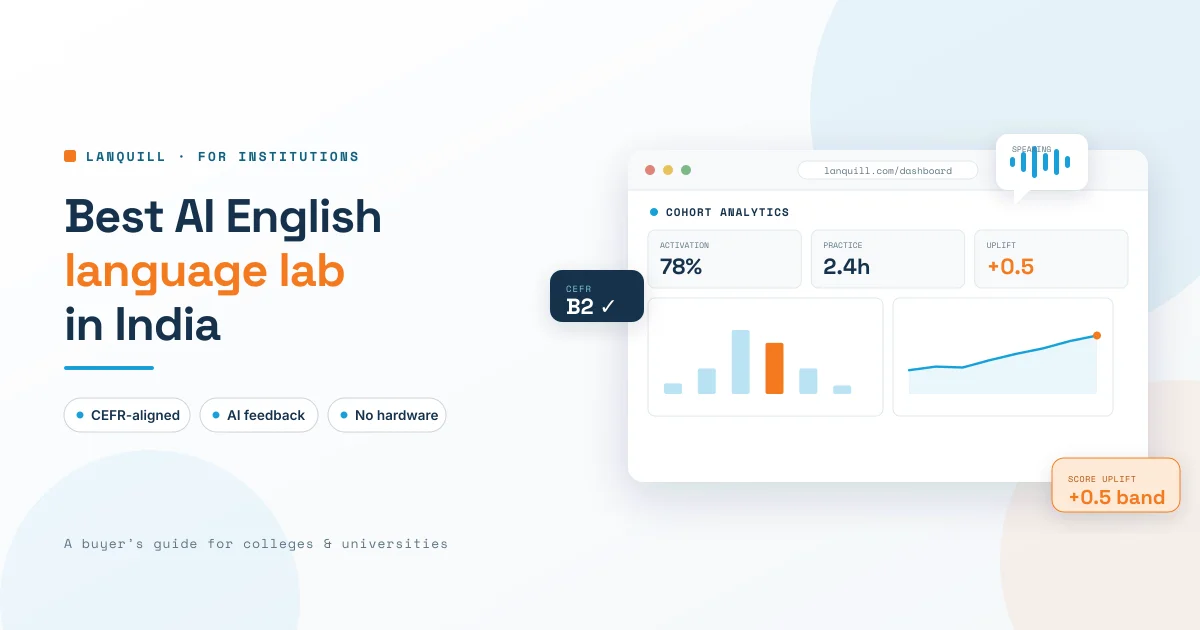 Best AI English Language Lab in India for Colleges